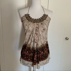 Sky Jeweled Halter Top